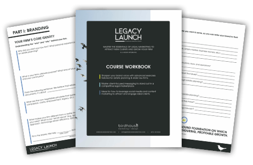 branding workbook for estate planning attorneys